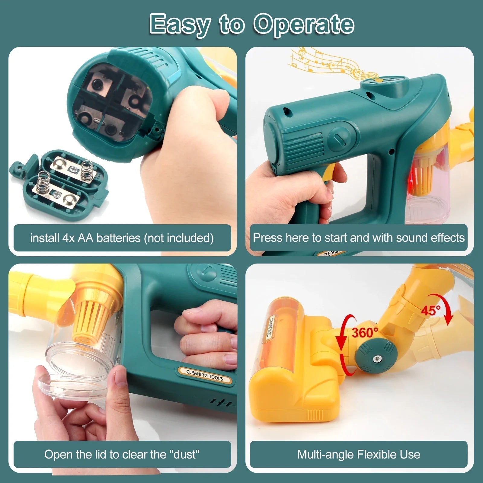 Maliben | Mini Vacuum Cleaner - Interactive Children's Toy