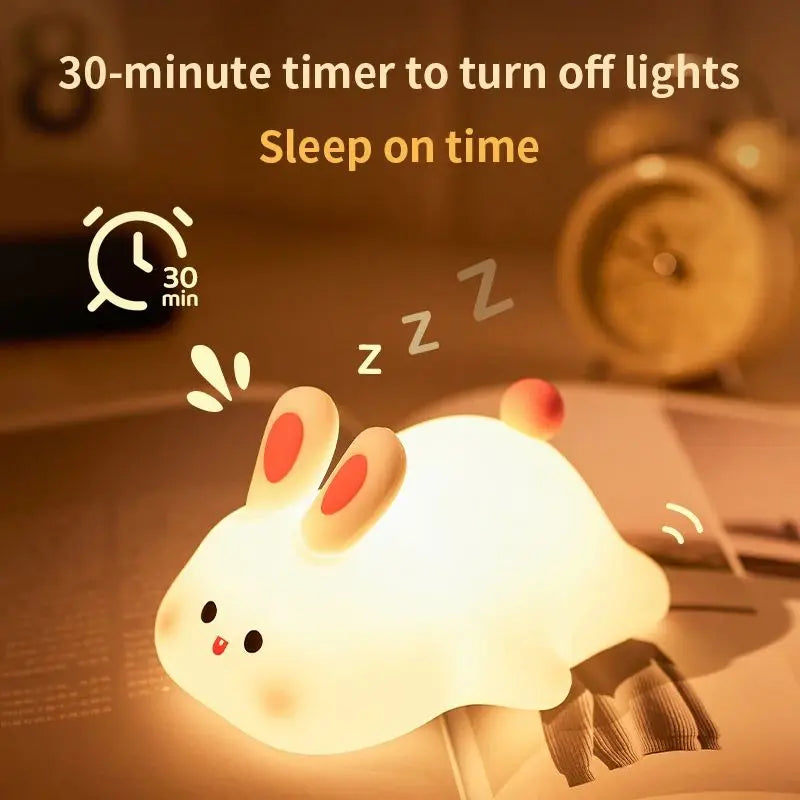 Maliben | Plush Night Light For Children | Soft Led Light With Timer And Animal Design