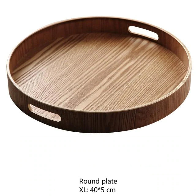 Maliben | Slim, round serving trays made of wood