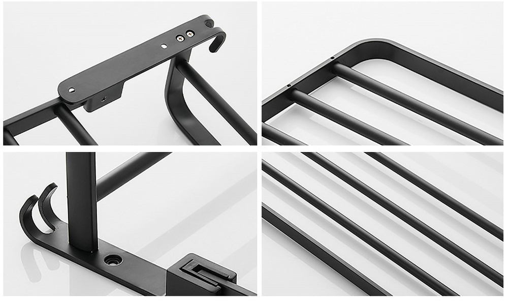 Maliben | Easy Organizer Bathroom Aluminum Foldable Towel Rack