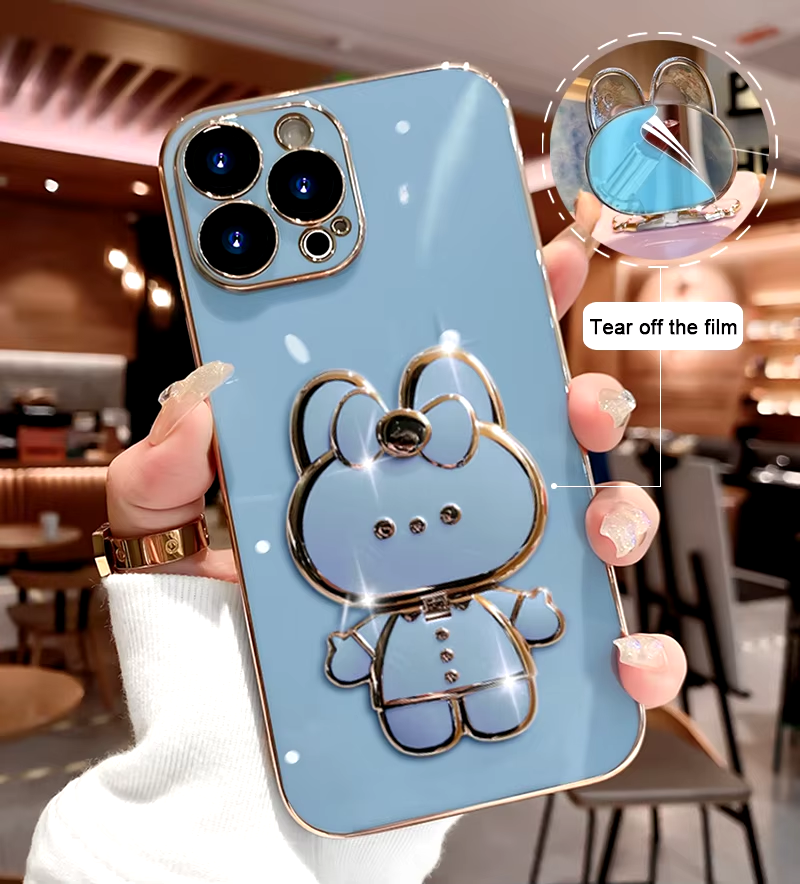Maliben | 3d Bunny Korean Style Mirror Iphone Case
