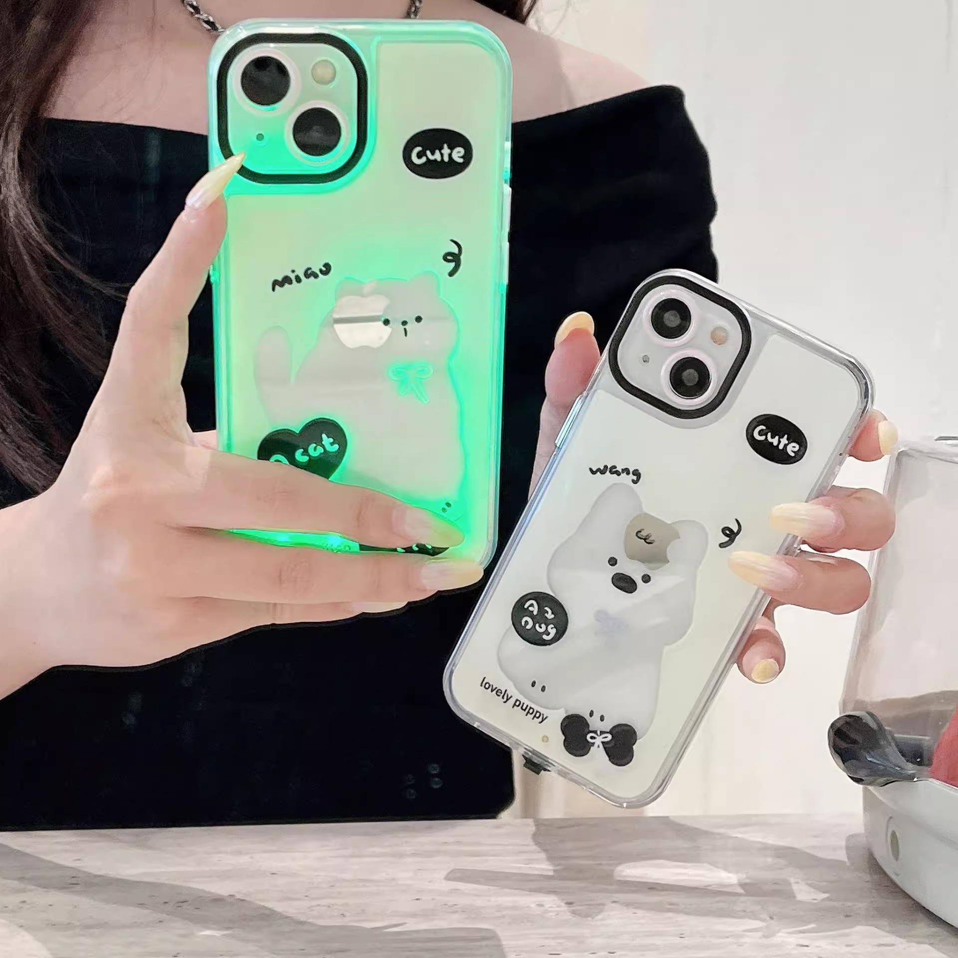 Maliben | Neon Paws Cat Lover Luminous Phone Case