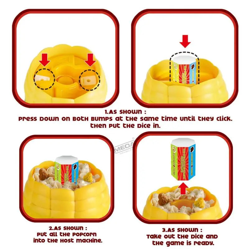 Maliben | Popcorn Fun For The Family – Popping Family Game With Corn Box