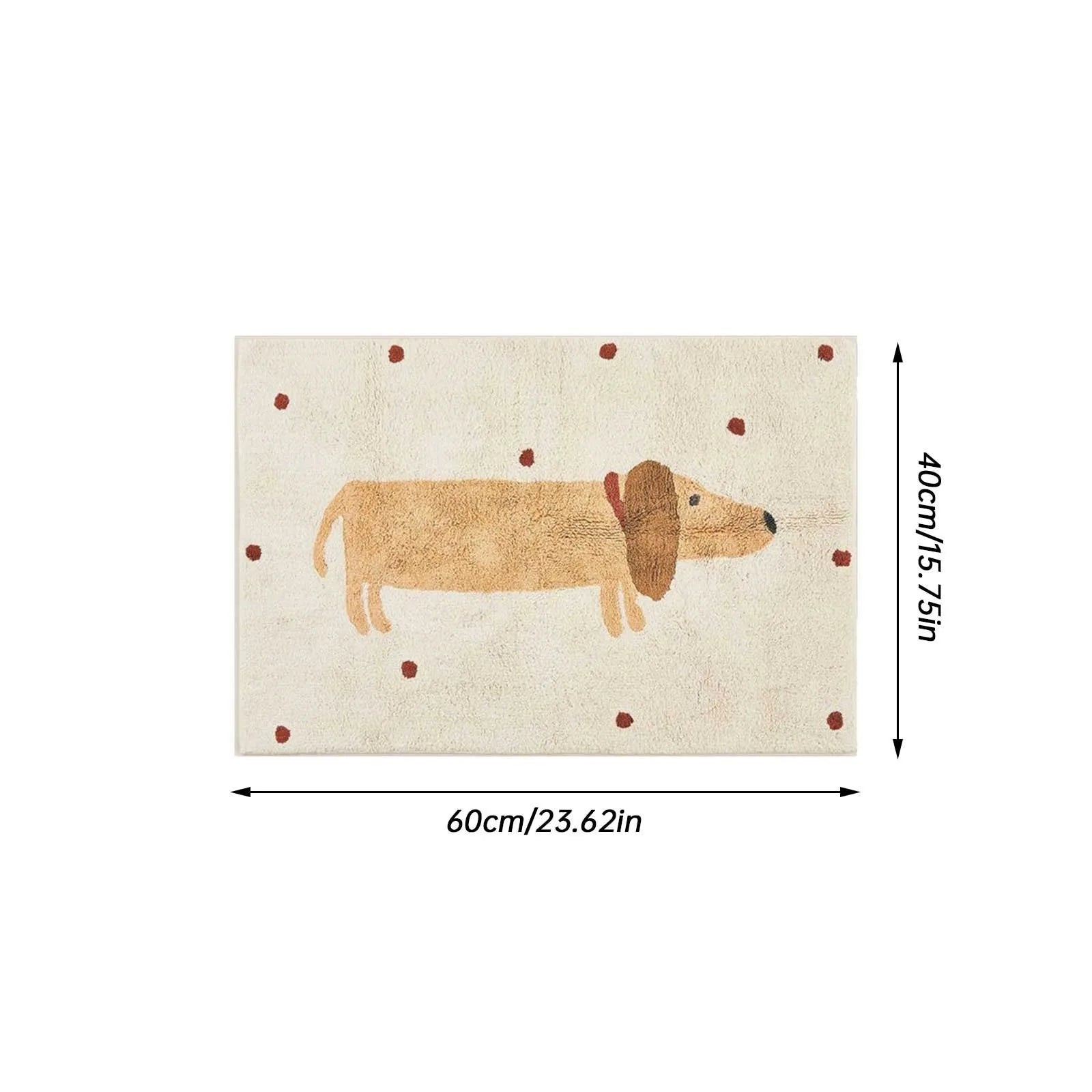 Maliben | Soft Rug With Dachshund Pattern – Cozy Children's Rug For The Bedroom