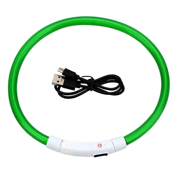 Maliben | Light Up Dog Collar, USB Rechargeable LED Glowing Collar