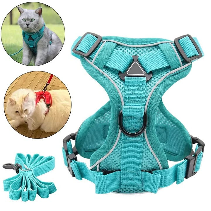 Maliben | Reflective Cat Harness and Leash Set
