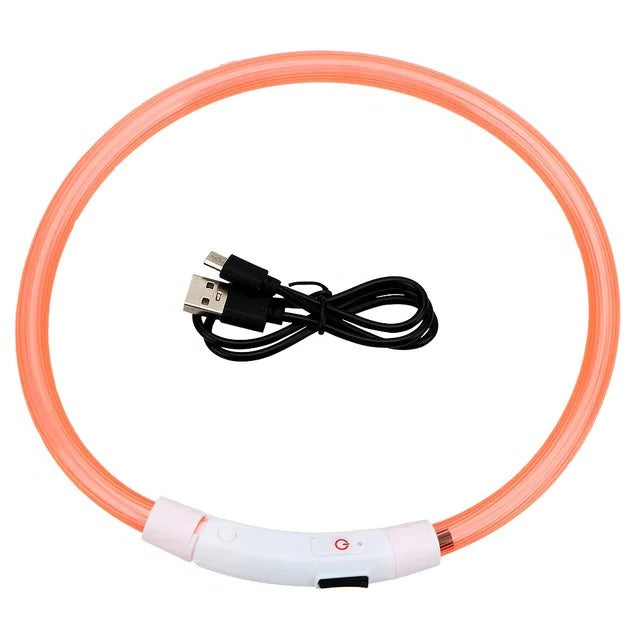 Maliben | Light Up Dog Collar, USB Rechargeable LED Glowing Collar