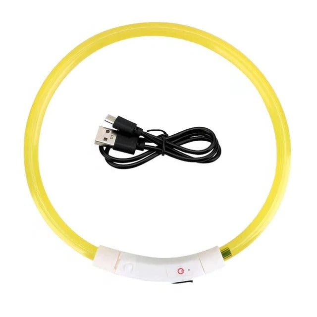 Maliben | Light Up Dog Collar, USB Rechargeable LED Glowing Collar