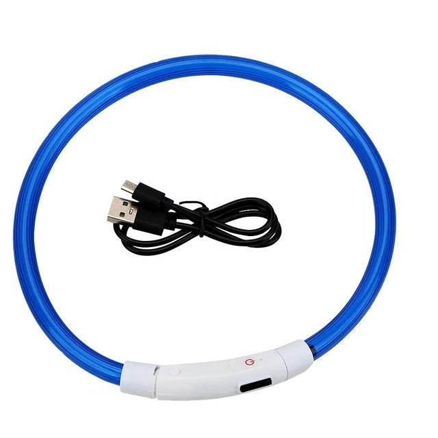 Maliben | Light Up Dog Collar, USB Rechargeable LED Glowing Collar
