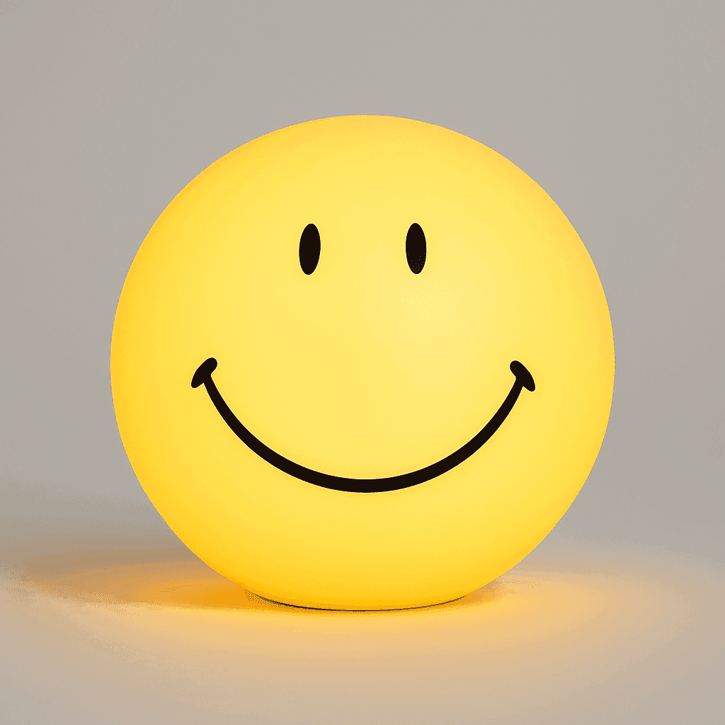 Maliben | Smileyglow Night Lamp | Dimmable Led Bedside Light With Modern Design & Warm Ambience