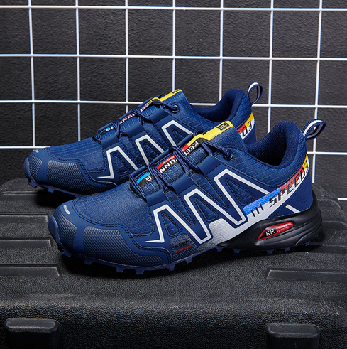 Maliben | Summit Climber HikIng Boots in Blue And Green