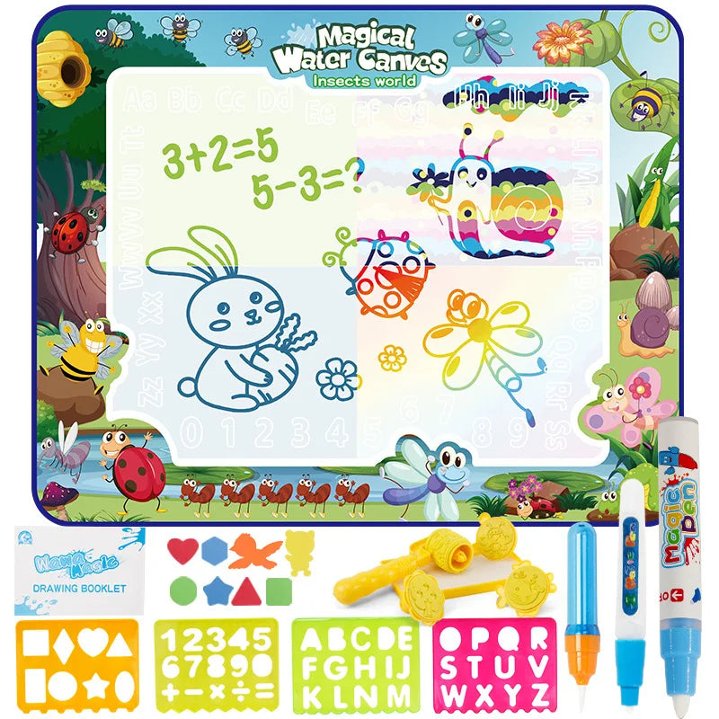 Maliben | Aqua Doodle | Drawing And Coloring Without Mess - Water Drawing Mat