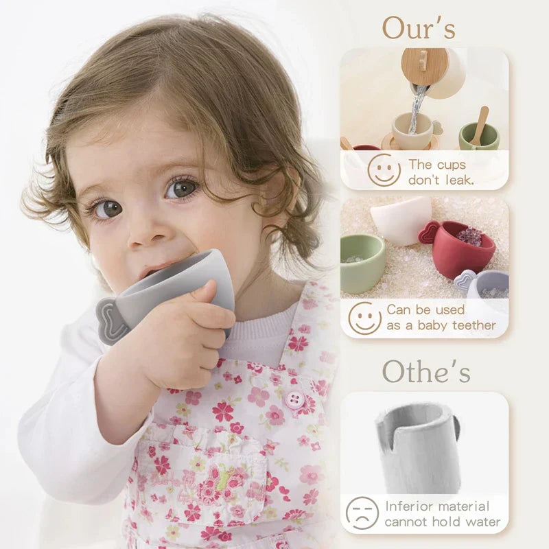 Maliben | Wood And Silicone Tea Set