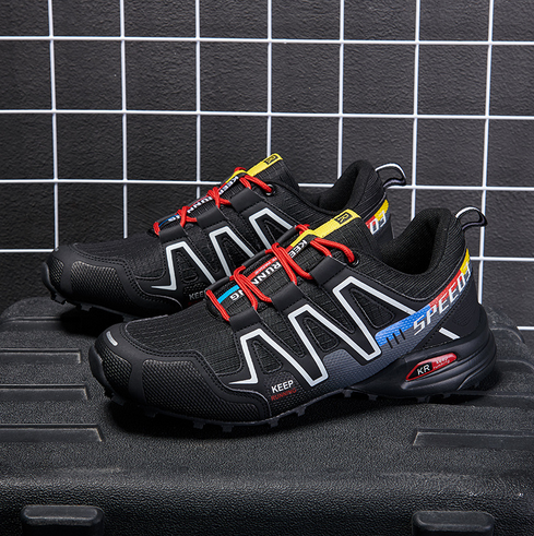 Maliben | Summit Climber HikIng Boots in Blue And Green