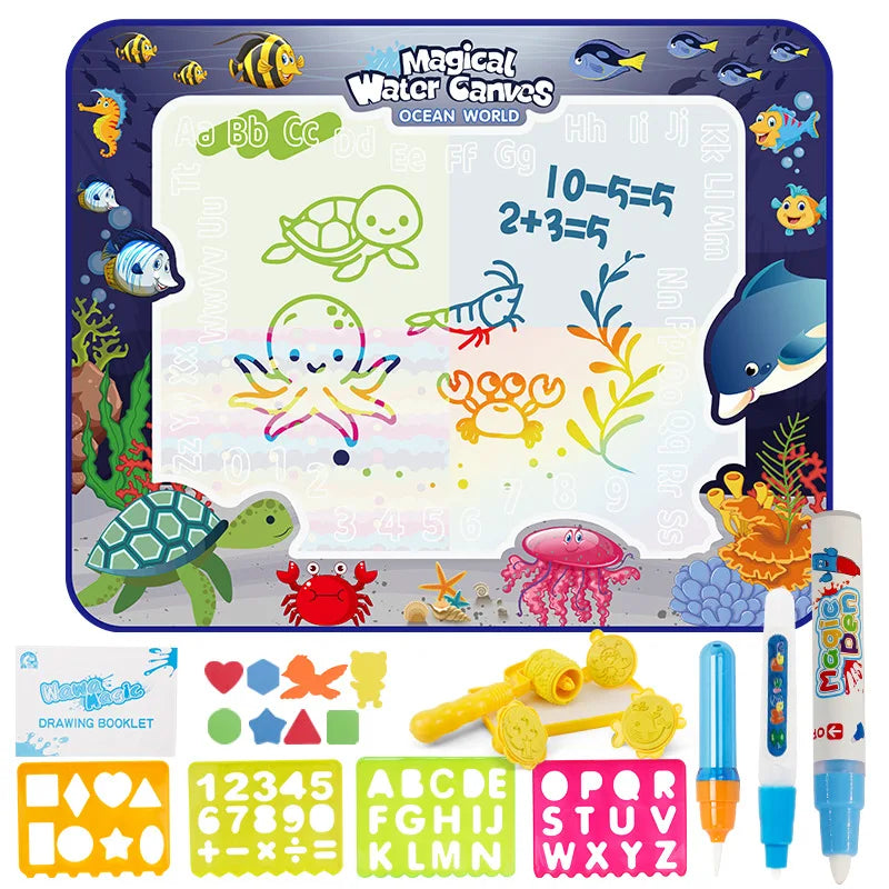 Maliben | Aqua Doodle | Drawing And Coloring Without Mess - Water Drawing Mat