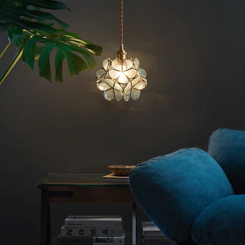 Maliben | Modern Flower Shape Glass Led Pendant Lamp