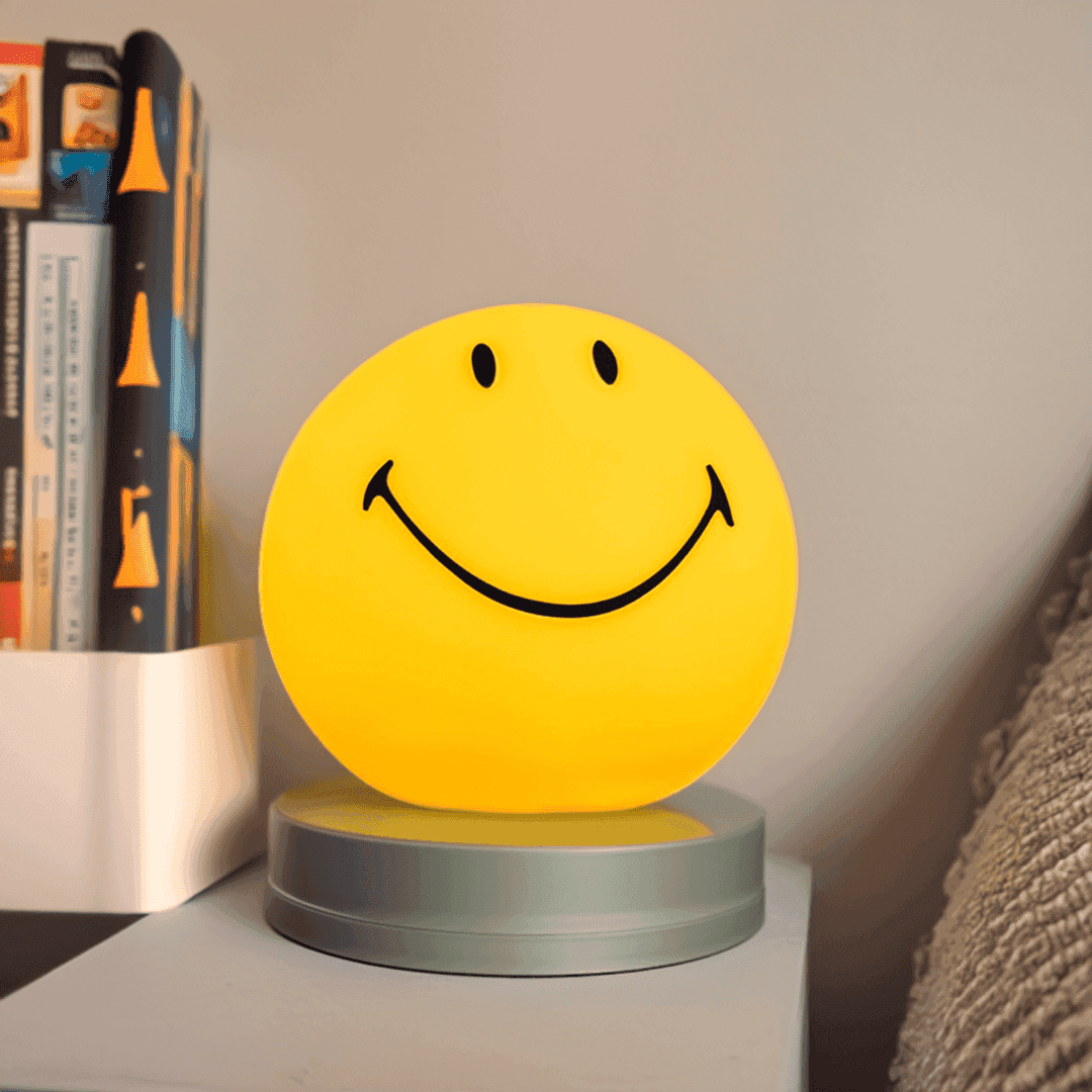 Maliben | Smileyglow Night Lamp | Dimmable Led Bedside Light With Modern Design & Warm Ambience