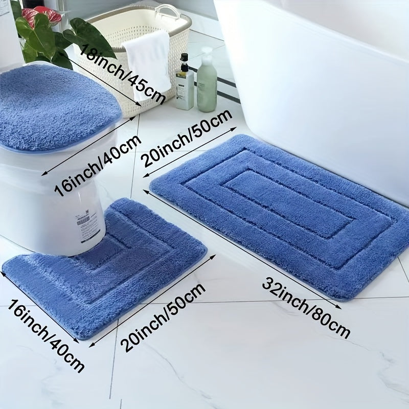 Maliben | Softstep Luxe Bath Mat Set – Non-Slip, Quick-Drying And Washable