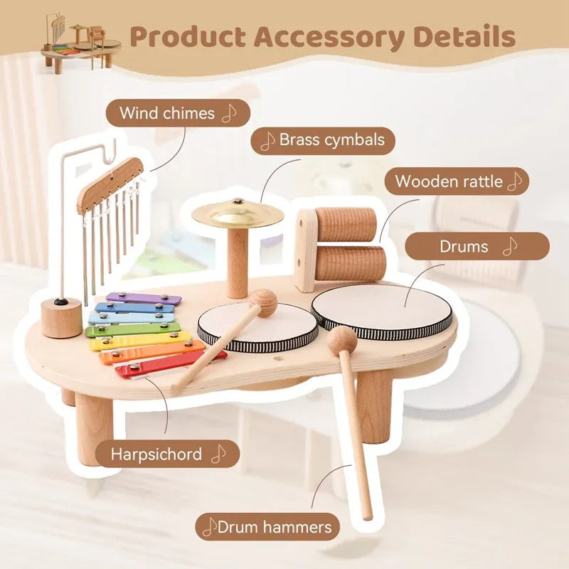 Maliben | Wooden Baby Musical Instruments | Stimulate Creativity - Perfect Montessori Toys