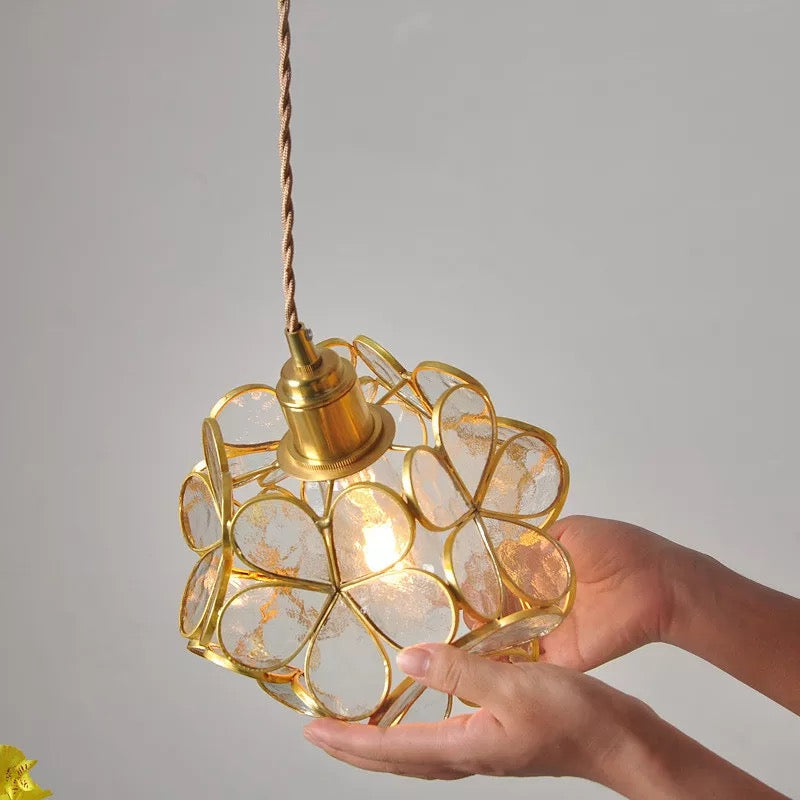 Maliben | Modern Flower Shape Glass Led Pendant Lamp