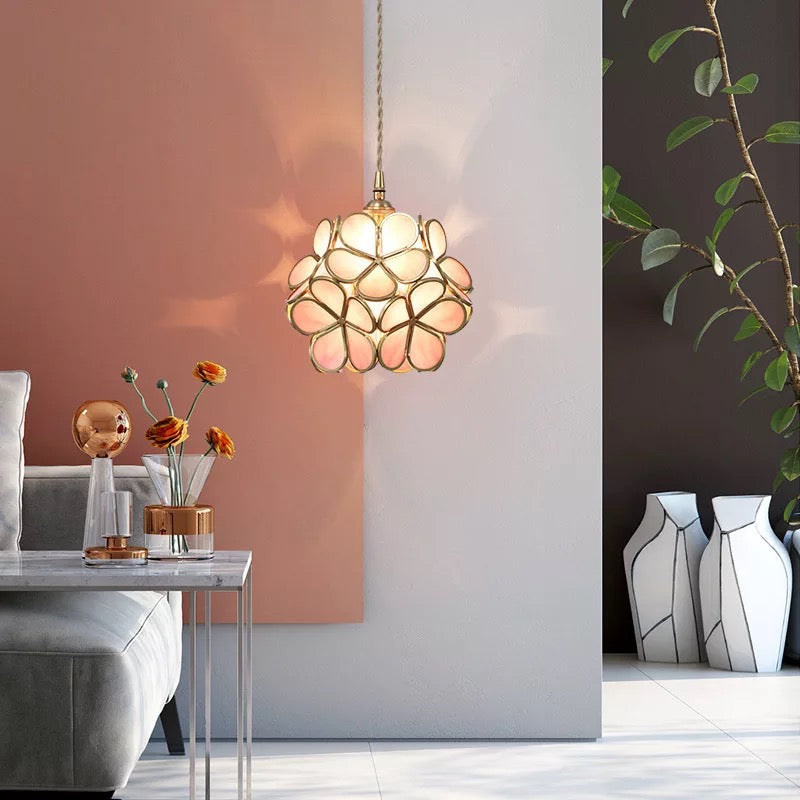 Maliben | Modern Flower Shape Glass Led Pendant Lamp