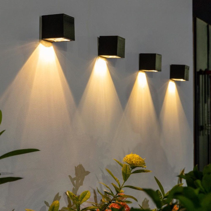 Maliben | Wireless Led Solar Cube Wall Lamps Deluxe - Create The Perfect Atmosphere In Your Garden!