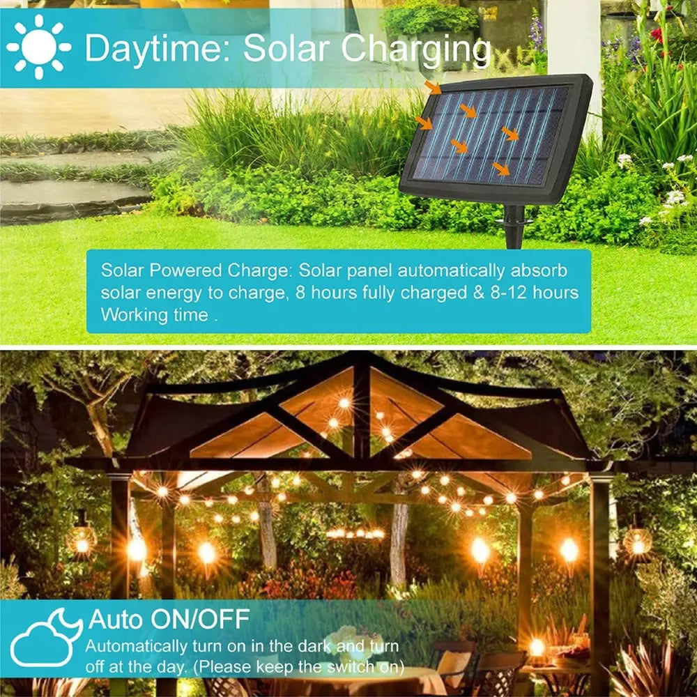 Maliben | Led Solar Light StrIng Deluxe - Create The Perfect Atmosphere in Your Garden!