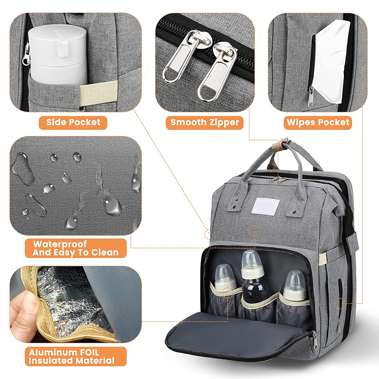 Maliben | All-In-One Smart Mama Diaper Bag