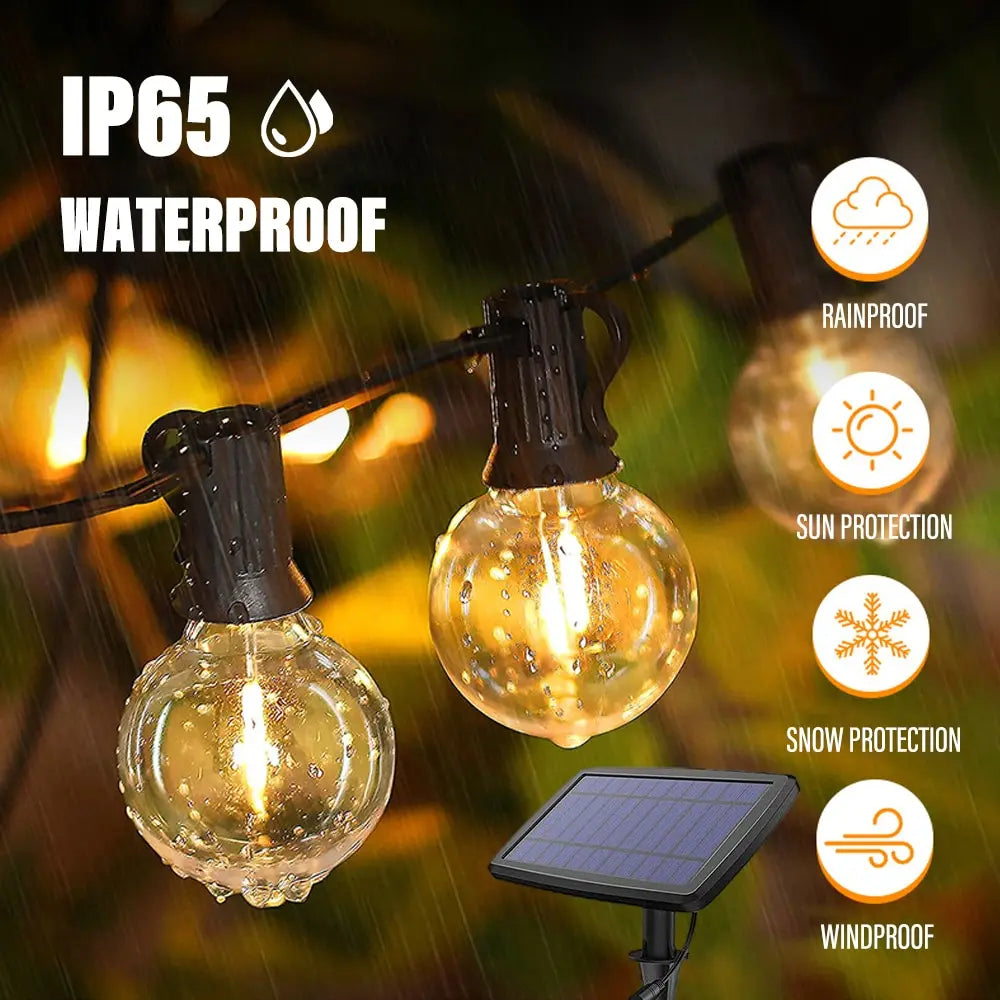 Maliben | Led Solar Light StrIng Deluxe - Create The Perfect Atmosphere in Your Garden!