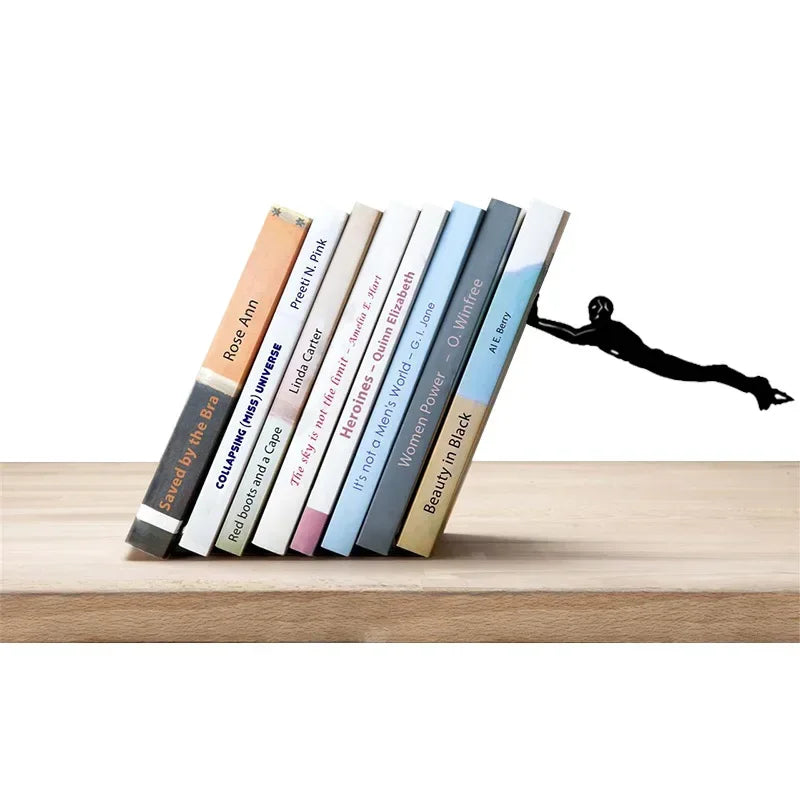 Maliben HeroHold Bookend — Modern Book Holder for Shelves