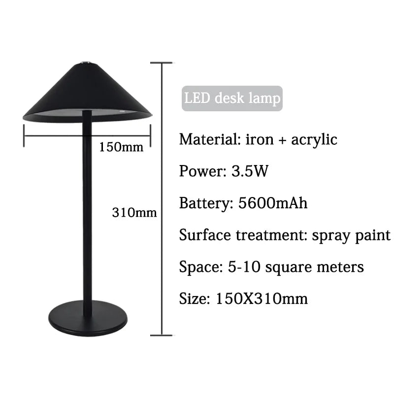 Maliben | Elegant Wireless Desk Lamp With Adjustable Lighting And Luxury Design