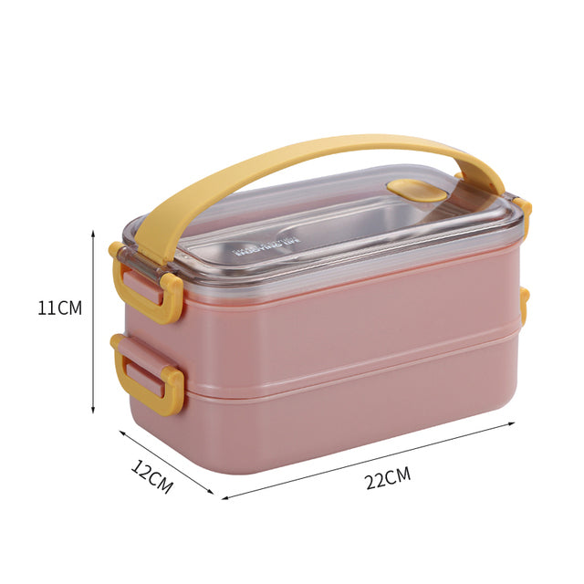Maliben | Insulated Bento Lunch Box | Superior Temperature Retention & Multi-Compartment Design For Office, School & On-The-Go Meals