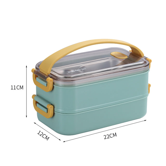 Maliben | Insulated Bento Lunch Box | Superior Temperature Retention & Multi-Compartment Design For Office, School & On-The-Go Meals