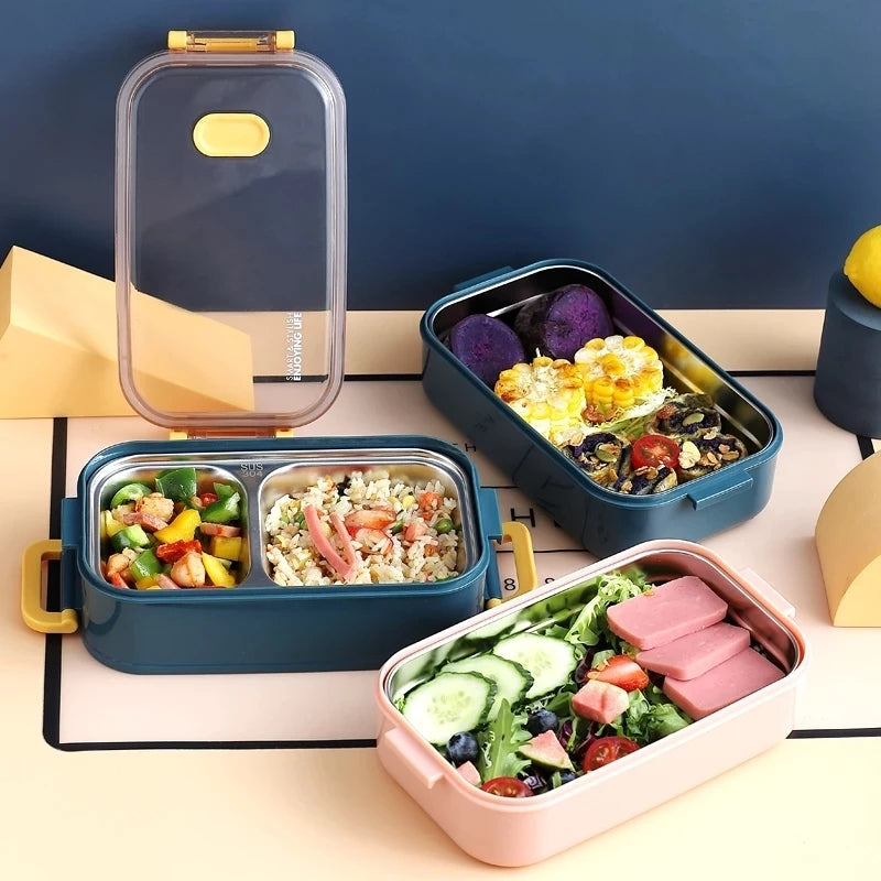 Maliben | Insulated Bento Lunch Box | Superior Temperature Retention & Multi-Compartment Design For Office, School & On-The-Go Meals