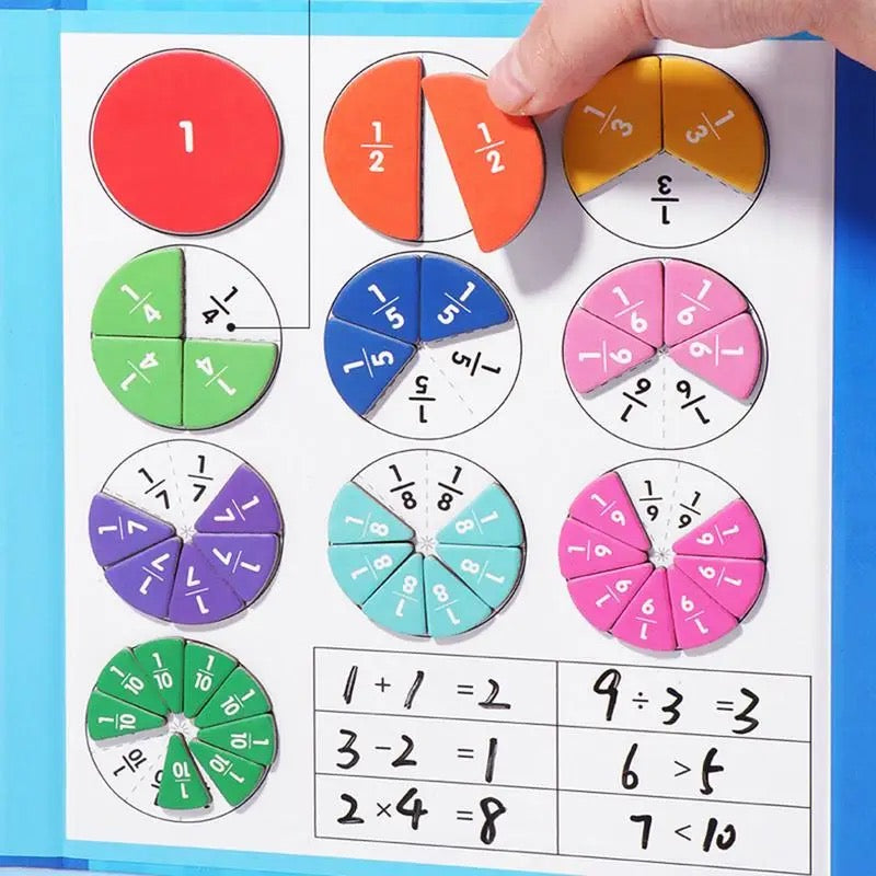 Maliben | Educational Maths Toy Magnetic Fraction Board