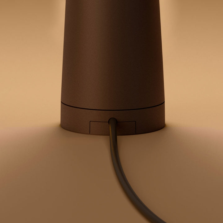 Maliben | Sculpting Table Lamp Wireless Led Lamp Solid Aluminium 10000mah Battery 3-Level Dimming Cri 90 Usb-C Charging Port Warm White 2700k