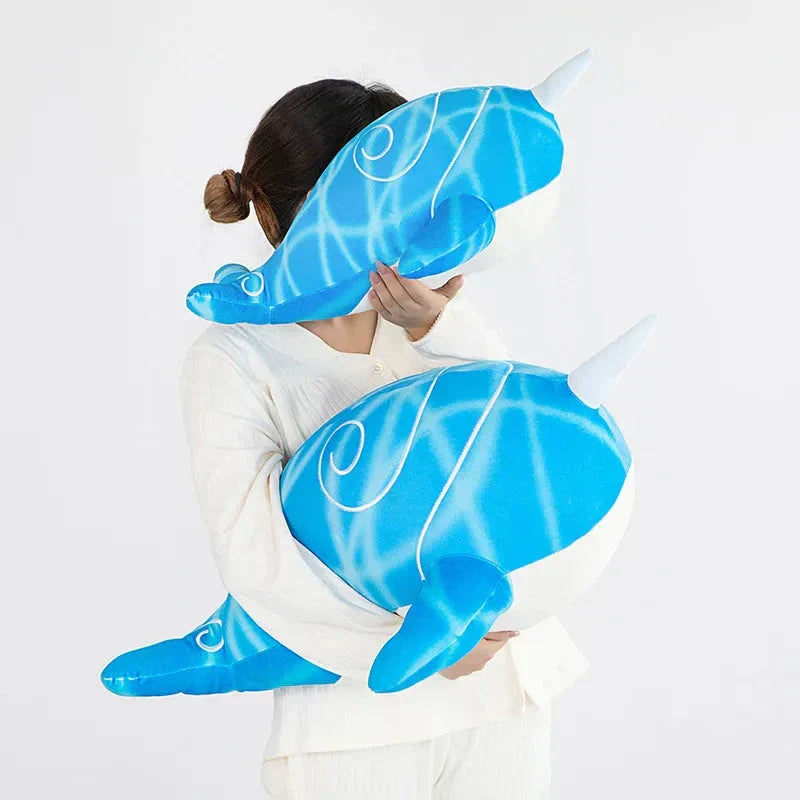Maliben | Anime Childe Tartaglia Blue Narwhal Whale Plush
