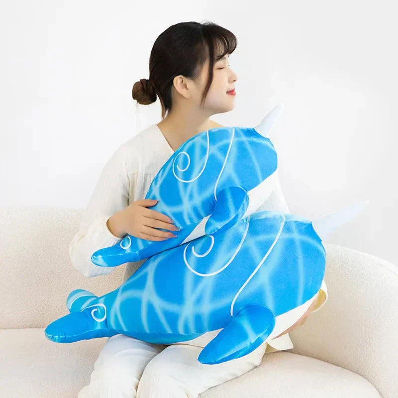 Maliben | Anime Childe Tartaglia Blue Narwhal Whale Plush