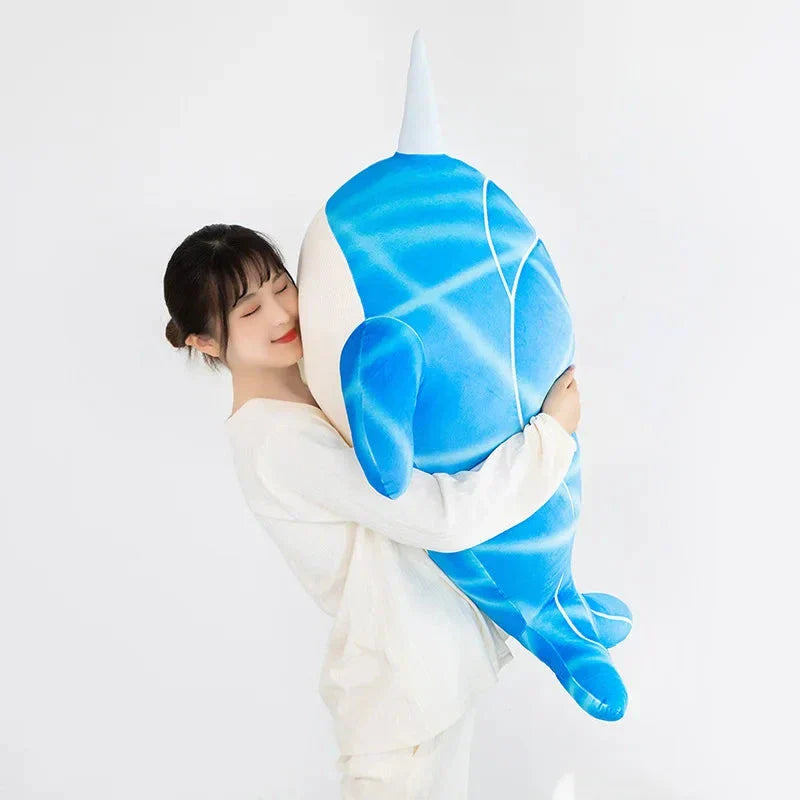 Maliben | Anime Childe Tartaglia Blue Narwhal Whale Plush