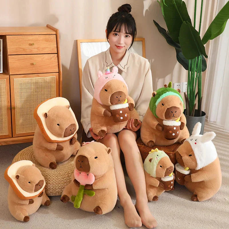 Maliben | Baby Kawaii Capybara Dress-Up Plushies