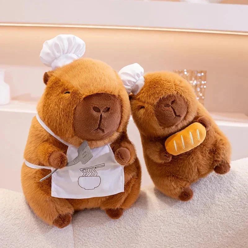Maliben | Baker And Chef Capybara Plush Collection