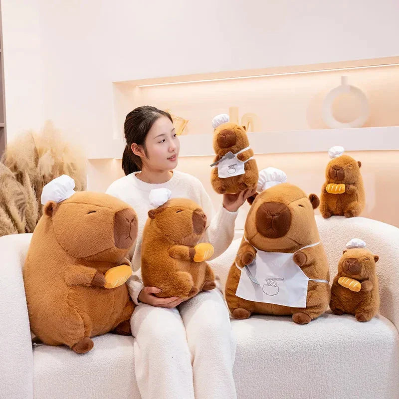 Maliben | Baker And Chef Capybara Plush Collection