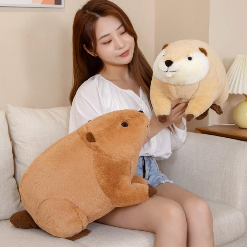 Maliben | Billy & Willy The Fluffy Brown Beaver Plushie