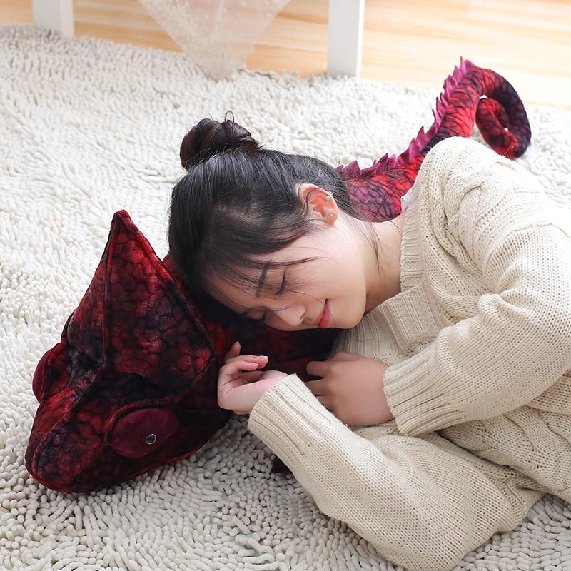 Maliben | Brown & Red Chameleon Plush