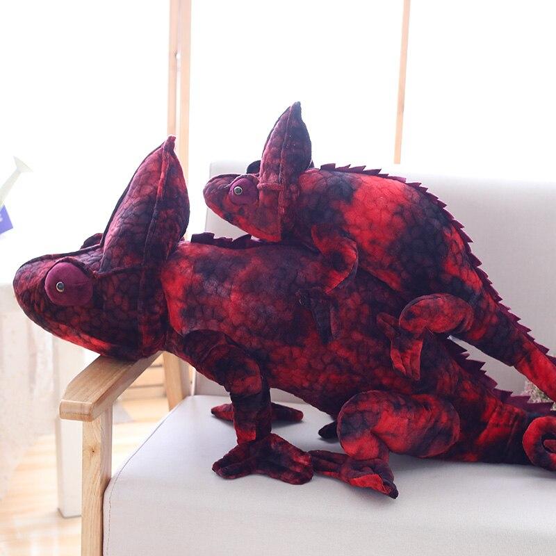 Maliben | Brown & Red Chameleon Plush