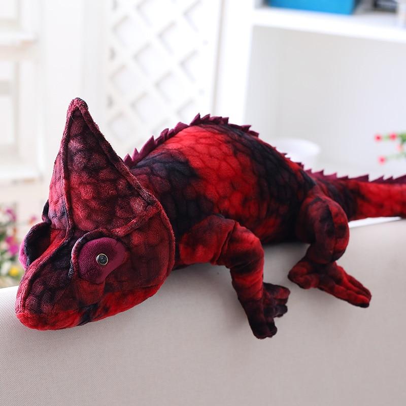 Maliben | Brown & Red Chameleon Plush