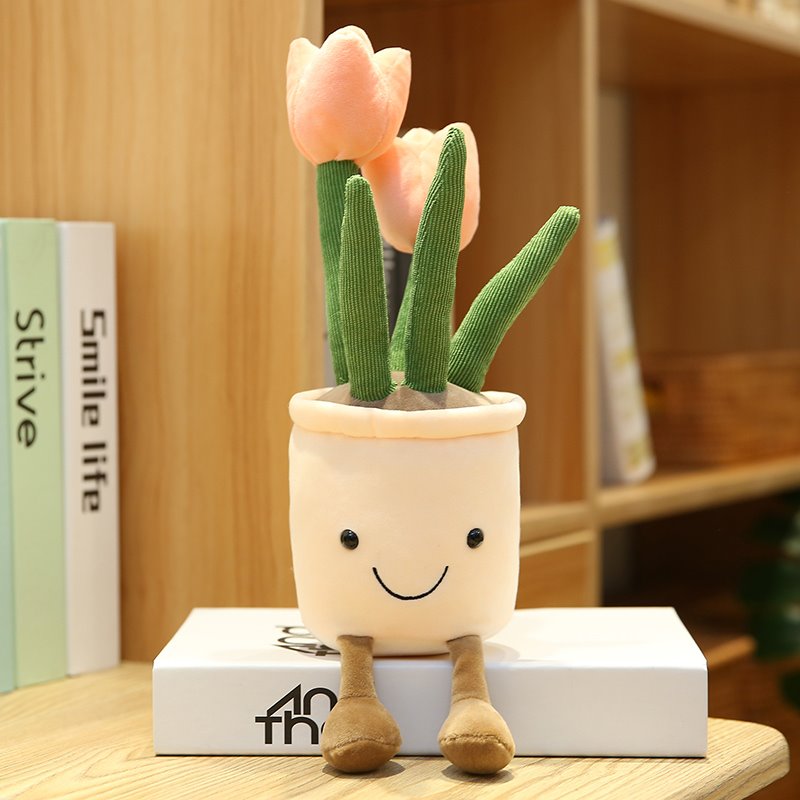 Maliben | Bubbly Tulip Flower Pot Plush