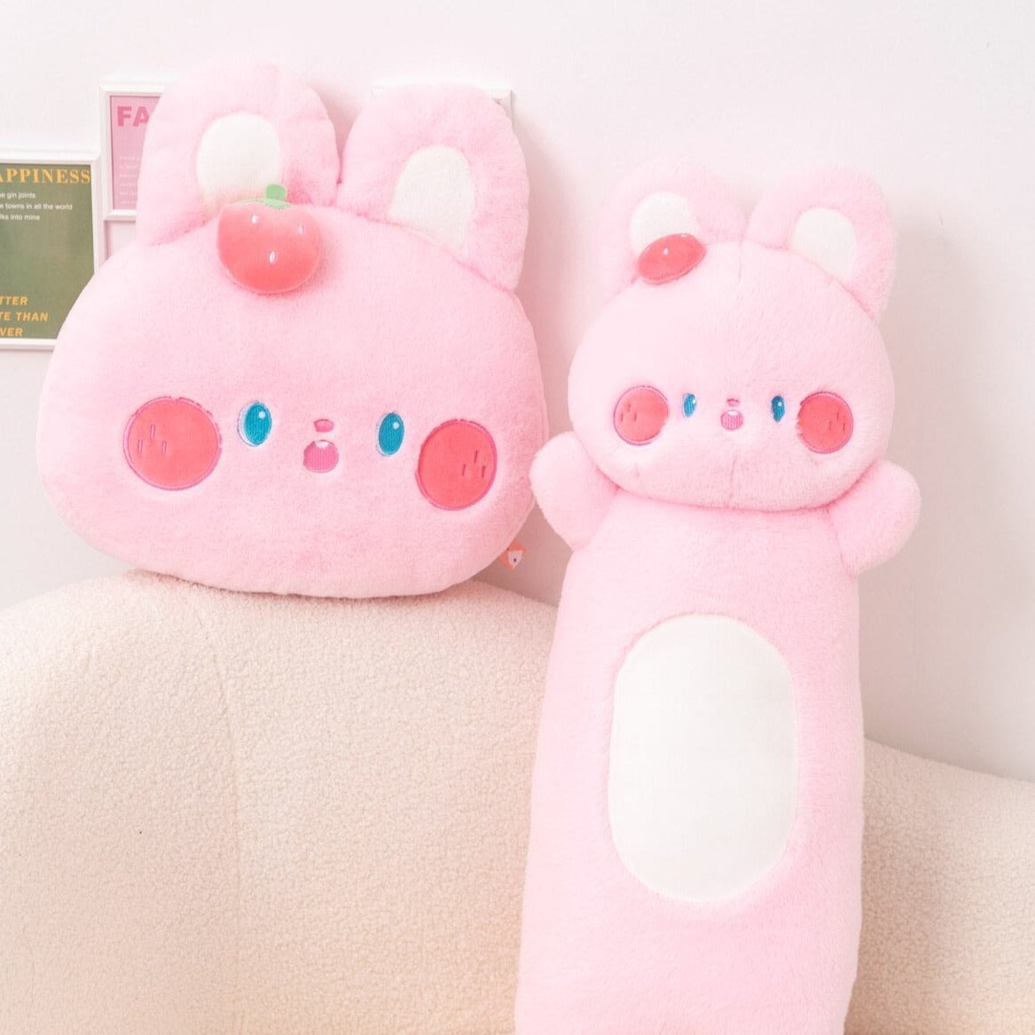 Maliben | Buttons The Fluffy Pink Bunny Plushie