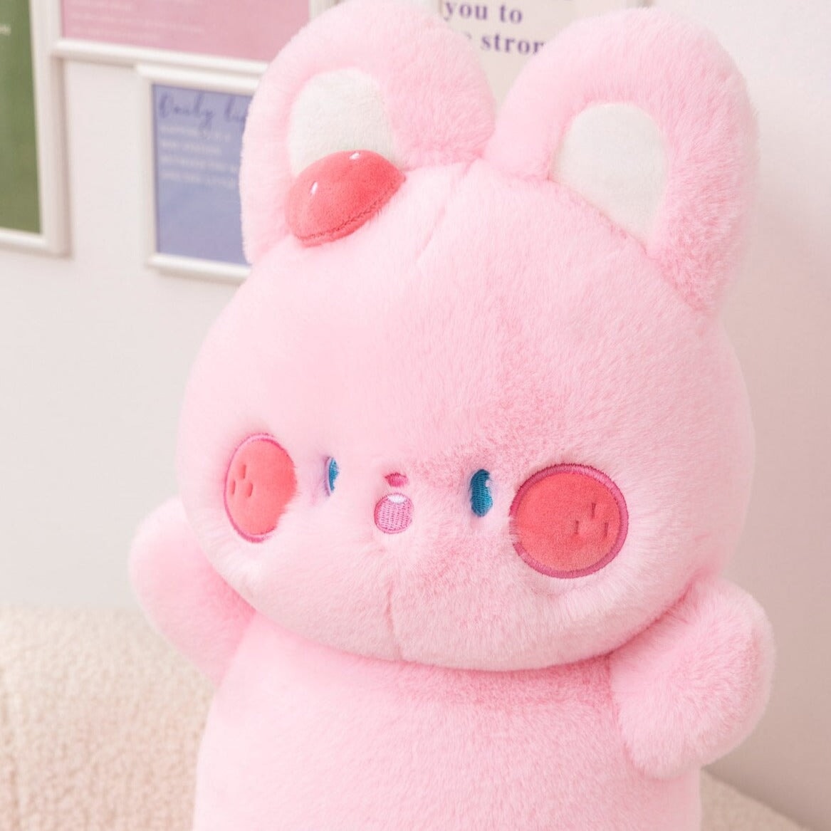 Maliben | Buttons The Fluffy Pink Bunny Plushie