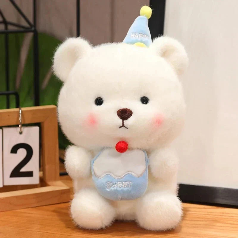 Maliben | Capybara & Bear Happy Birthday Cake Plushies